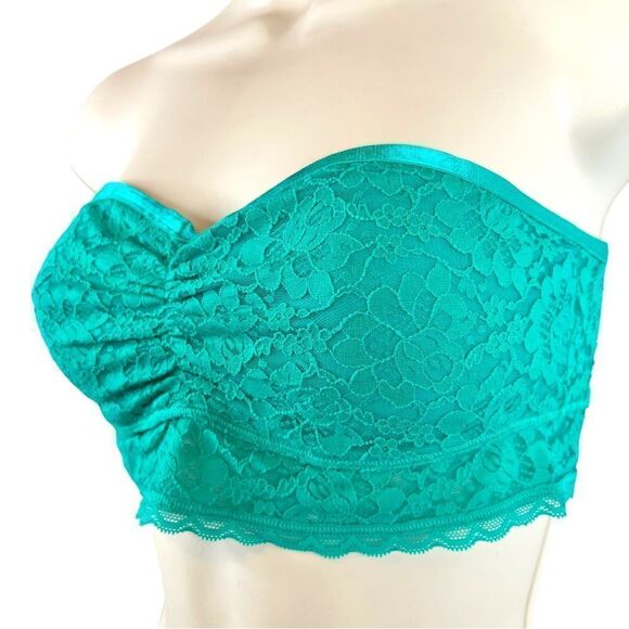 AERIE Strapless Bandeau in Green Size Medium - Picture 4 of 7